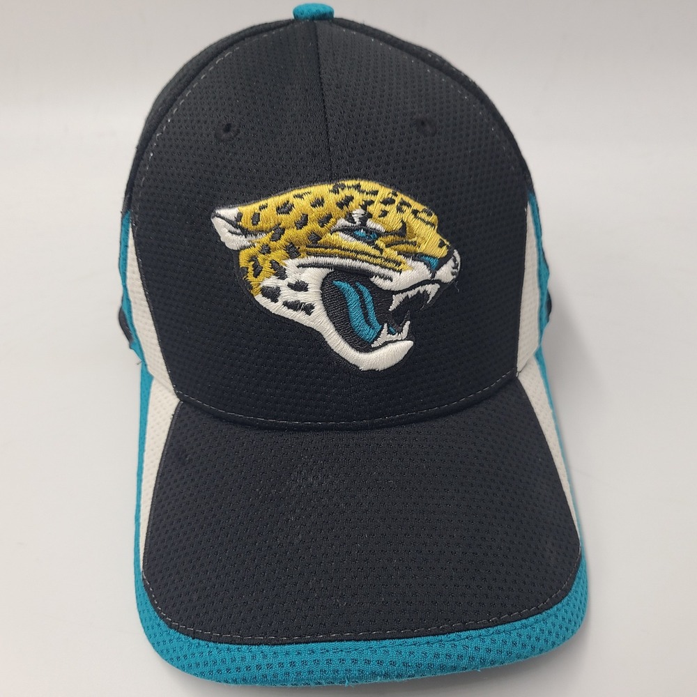 Jacksonville Jaguars Hat Fitted (Seems M-L) New Era 39Thirty Black Blue NFL Men